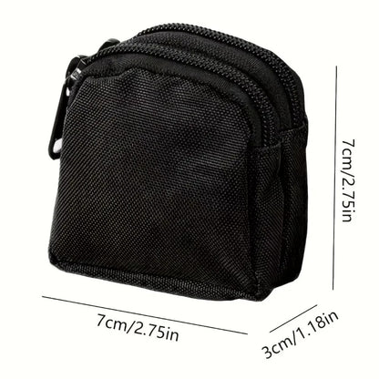 Portamonete Doppio Scompartimento in Nylon Rinforzato
