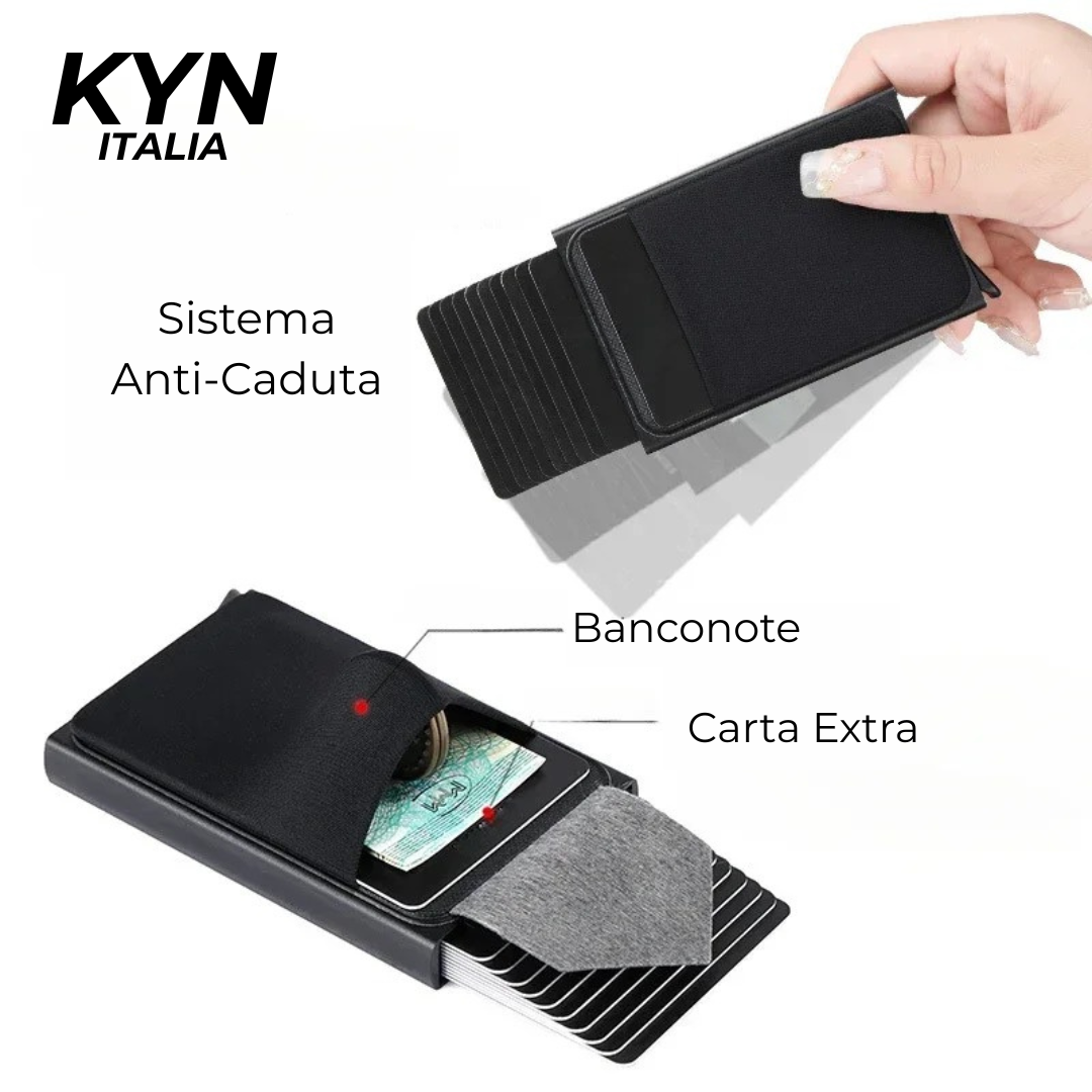Portafoglio Anti-Clonazione RFID in Alluminio